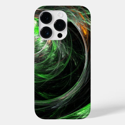 世界の緑の抽象芸術 Case-Mate iPhoneケース (裏面)