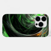 世界の緑の抽象芸術 Case-Mate iPhoneケース (裏面 (横))