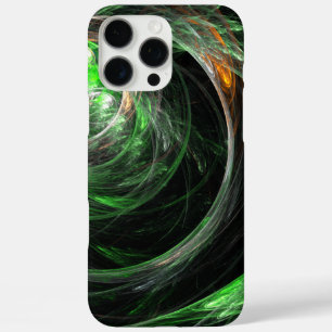 世界の緑の抽象芸術 iPhone 16 PRO MAXケース