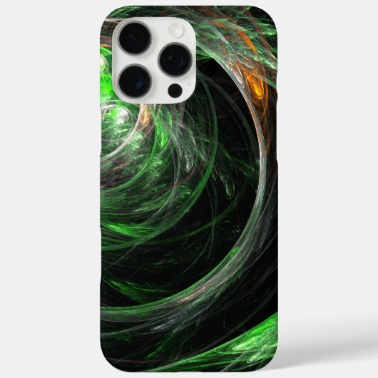 世界の緑の抽象芸術 Case-Mate iPhoneケース (裏面)