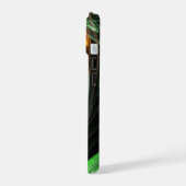 世界の緑の抽象芸術 iPhone 15ケース (左側面)