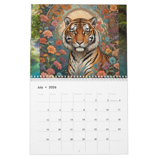 世界の美しい動物2025カレンダー カレンダー (7月 2026)