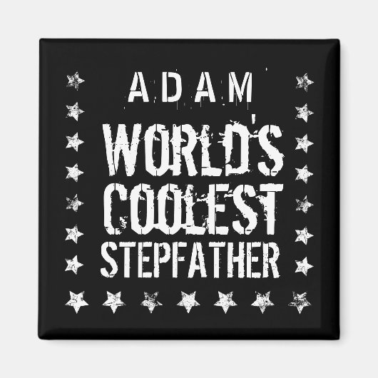 世界の義理クール父白黒スターJ01Z マグネット (正面)