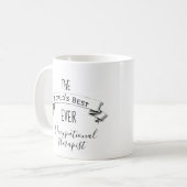 世界の職業最高のパーソナライズされたセラピスト コーヒーマグカップ (正面左)