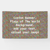 世界の背景、カスタムな旗の旗 横断幕 (横)