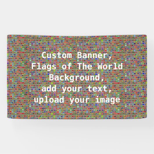 世界の背景、カスタムな旗の旗 横断幕 (横)