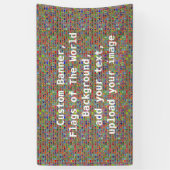 世界の背景、カスタムな旗の旗 横断幕 (縦)