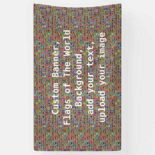 世界の背景、カスタムな旗の旗 横断幕 (縦)