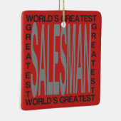 世界の腕のいいセールスマン セラミックオーナメント (右)