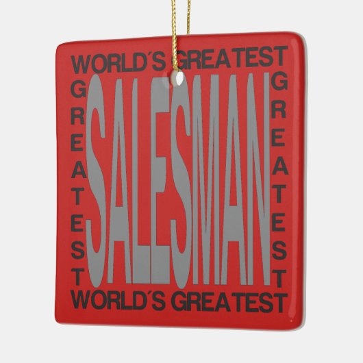 世界の腕のいいセールスマン セラミックオーナメント (左)