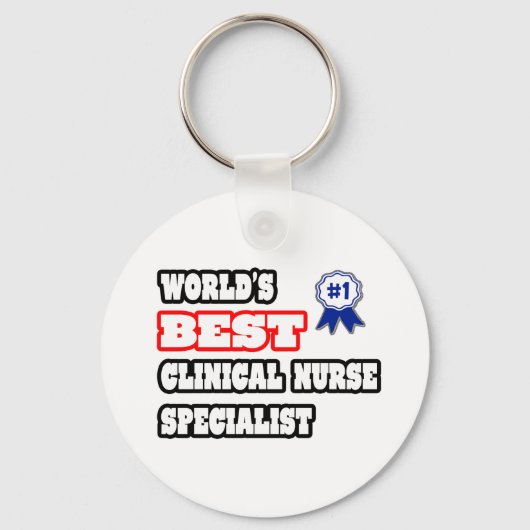 世界の臨床最高のナース専門家 キーホルダー (正面)