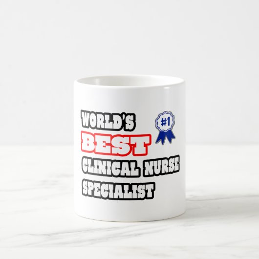 世界の臨床最高のナース専門家 コーヒーマグカップ (中央)