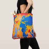 世界の自閉症トートバッグ トートバッグ (クローズアップ)