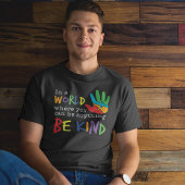世界の自閉症パパ認識度で親切である Tシャツ