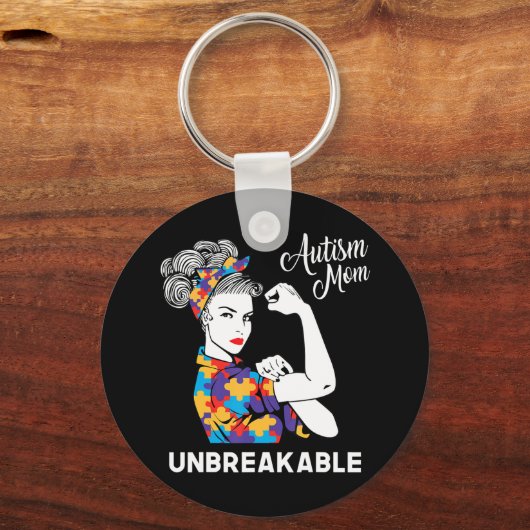 世界の自閉症意識の日を議論のプラットフォームで キーホルダー (正面)