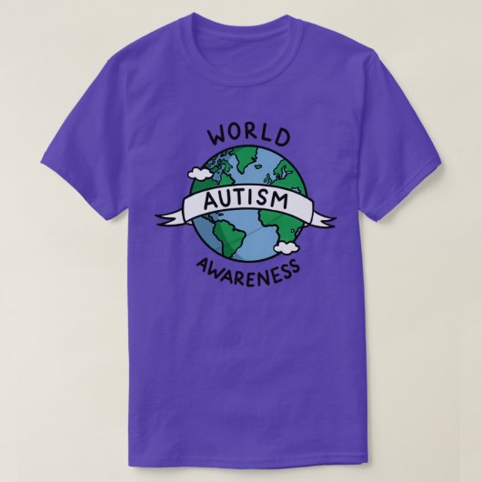 世界の自閉症意識 Tシャツ (デザイン正面)