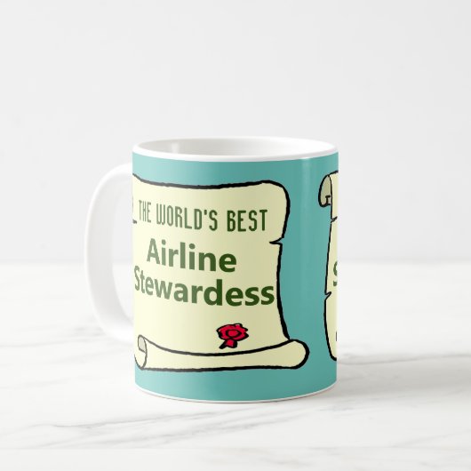 世界の航空最高の局。 コーヒーマグカップ (正面左)