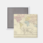 世界の色の地図 マグネット (正面/裏面)