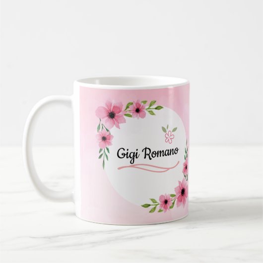 世界の花のマグの最も最高のなGigi コーヒーマグカップ (左)
