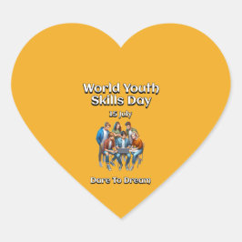 世界の若者のスキルデー。あえて夢を見る。 ハートシール