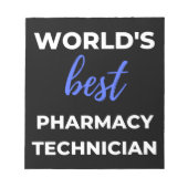 世界の薬局最高の技術士 ノートパッド (正面)