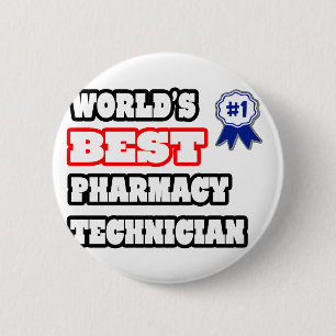 世界の薬局最高の技術士 缶バッジ