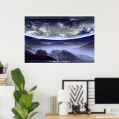 世界の融合 ポスター (ホームオフィス)