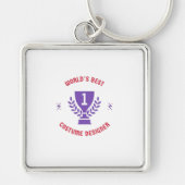 世界の衣装デザ最高のイナー キーホルダー (正面)