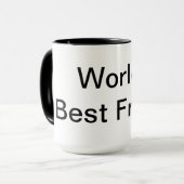 世界の親友のマグ マグカップ (正面左)