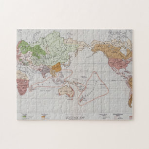 世界の言語を示す地図 ジグソーパズル