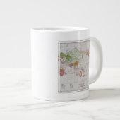 世界の言語を示す地図 ジャンボコーヒーマグカップ (正面右)