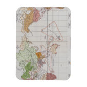 世界の言語を示す地図 マグネット (縦)