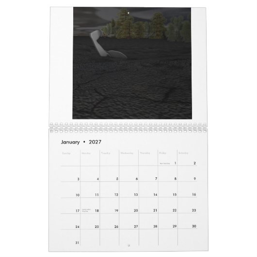 世界の計算の終わり カレンダー (1月 2027)