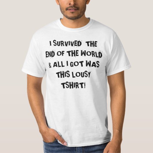 世界の記念品の端 Tシャツ (正面)