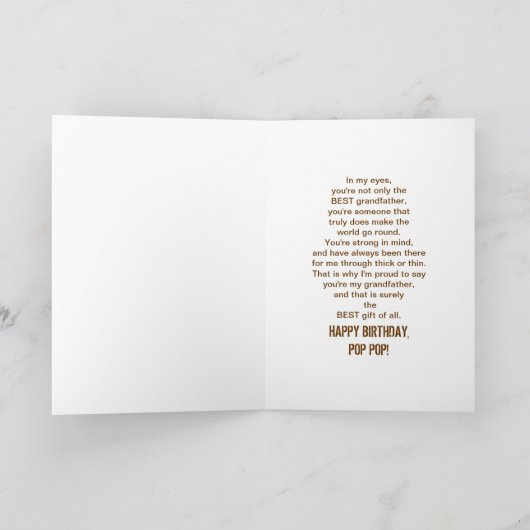 世界の誕生日のベストの破裂音の破裂音 カード (内部)