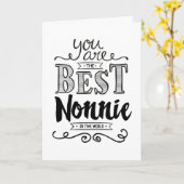 世界の誕生日の最も最高のなNonnie カード (黄色い花)