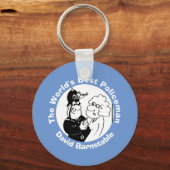 世界の警最高の察か巡査。 キーホルダー (正面)