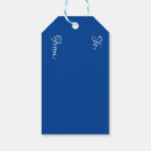 世界の贈り物ラベルへの喜び ギフトタグ (裏面)