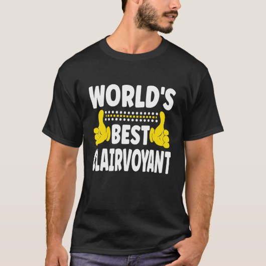 世界の透視最高の者職権職種Clai Tシャツ (正面)