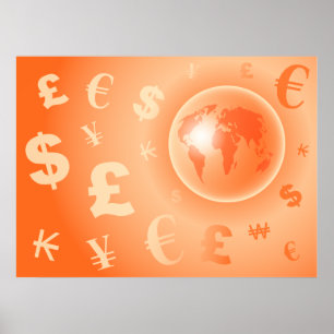 世界の通貨 ポスター