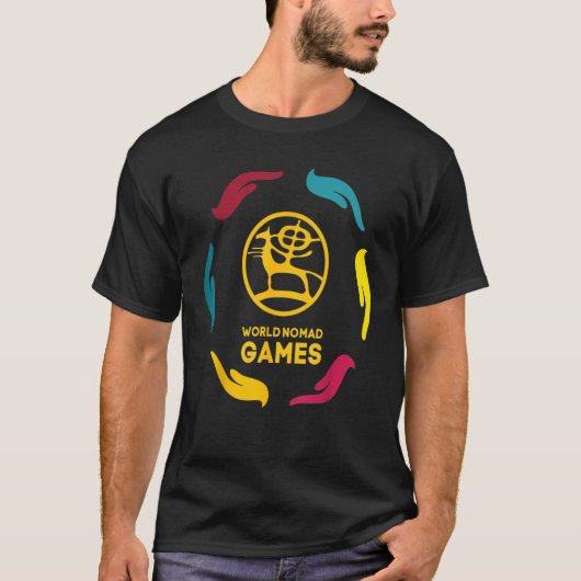 世界の遊牧民ゲーム Tシャツ (正面)