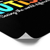 世界の違いを見る自閉症啓発支援 ポスター (角)