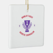 世界の遺伝最高のカウンセラー セラミックオーナメント (右)