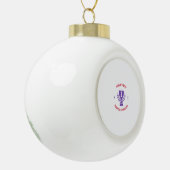 世界の遺伝最高のカウンセラー セラミックボールオーナメント (左)