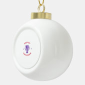 世界の遺伝最高のカウンセラー セラミックボールオーナメント (右)