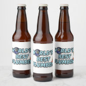 世界の配管工最高の場 ビールラベル (ボトル)