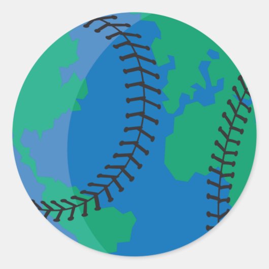 世界の野球界 ラウンドシール (正面)