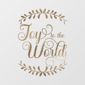 世界の金ゴールドリーフ事業へのフェイククリスマスの喜び ウィンドウサイン (シート)