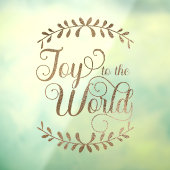 世界の金ゴールドリーフ事業へのフェイククリスマスの喜び ウィンドウサイン (シート3)