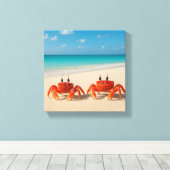 世界の間のカニ – しきい値に触れた キャンバスプリント (インサイチュ (ウッドフロア))